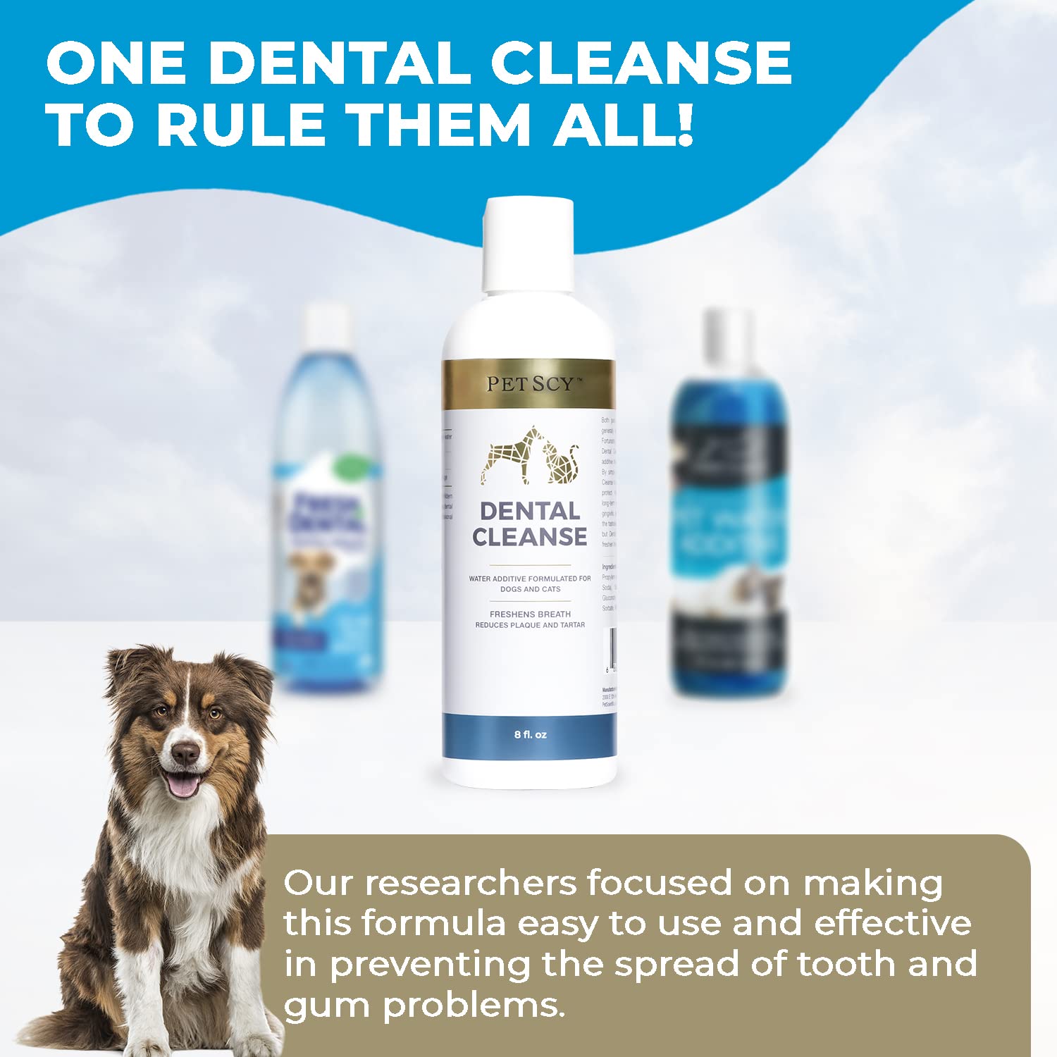 Petscy Dental Cleanse — gencives plus saines grâce au zinc.