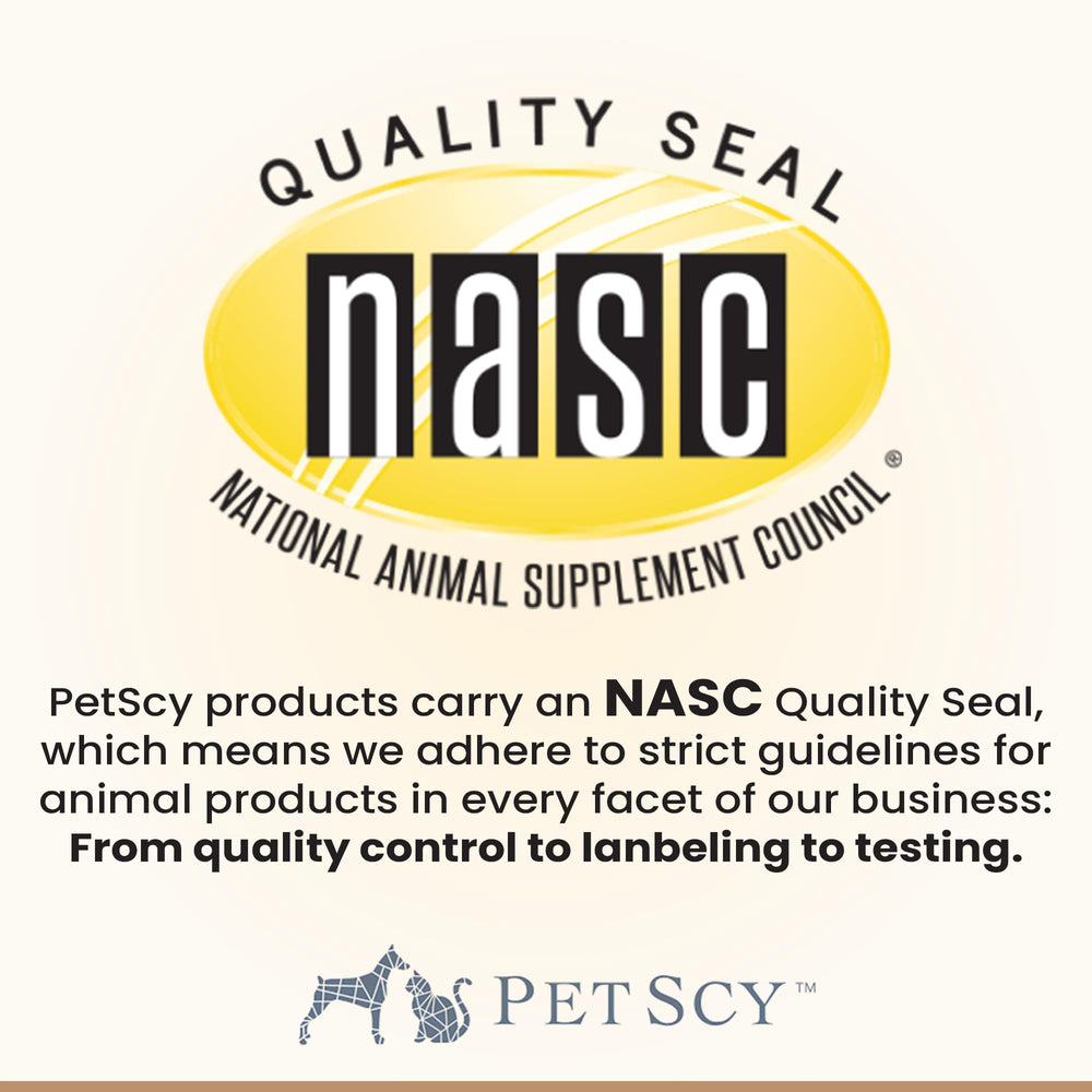 Petscy Longevity – emballage pratique et bouchées faciles à distribuer.