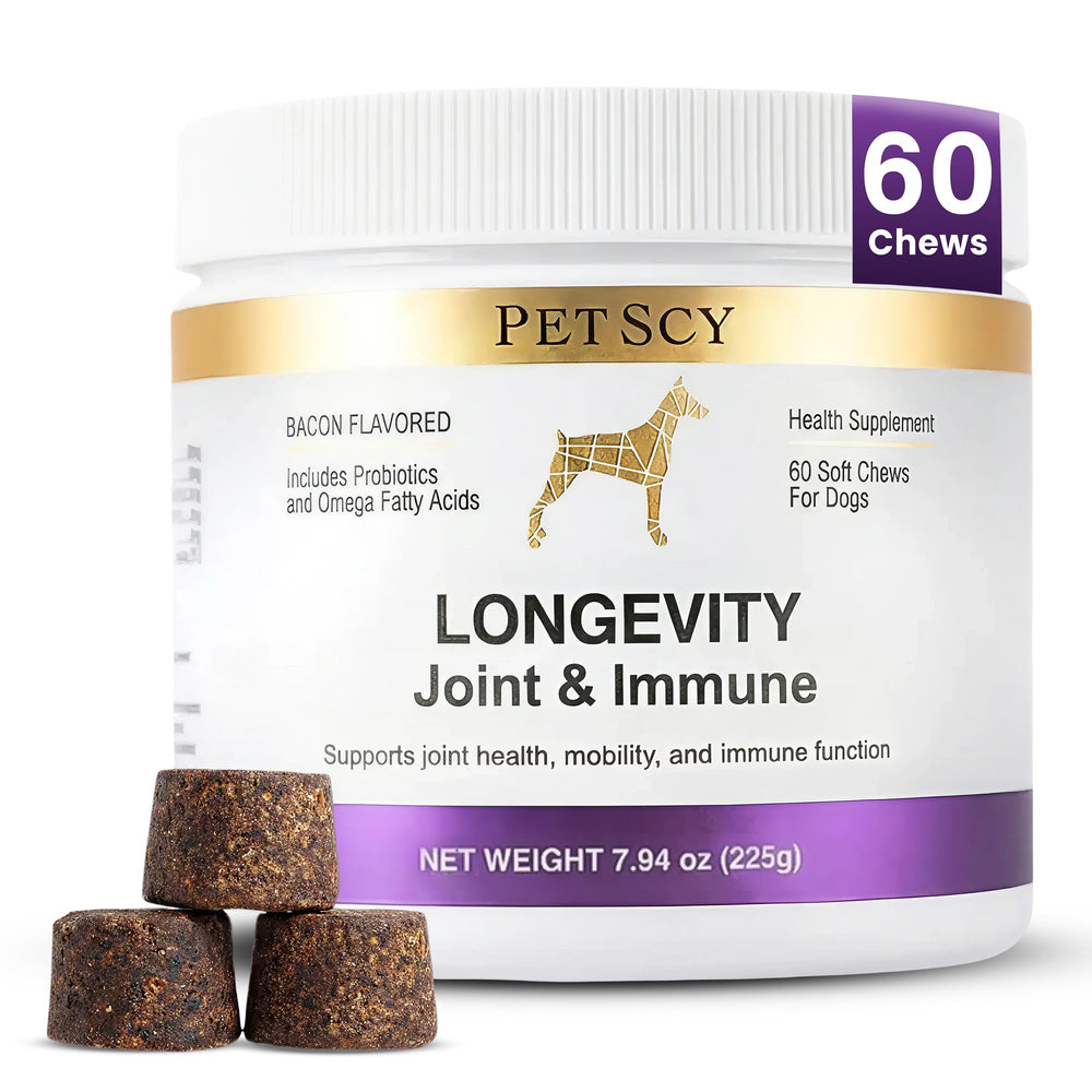 Friandise Petscy Longevity pour articulation et mobilité.