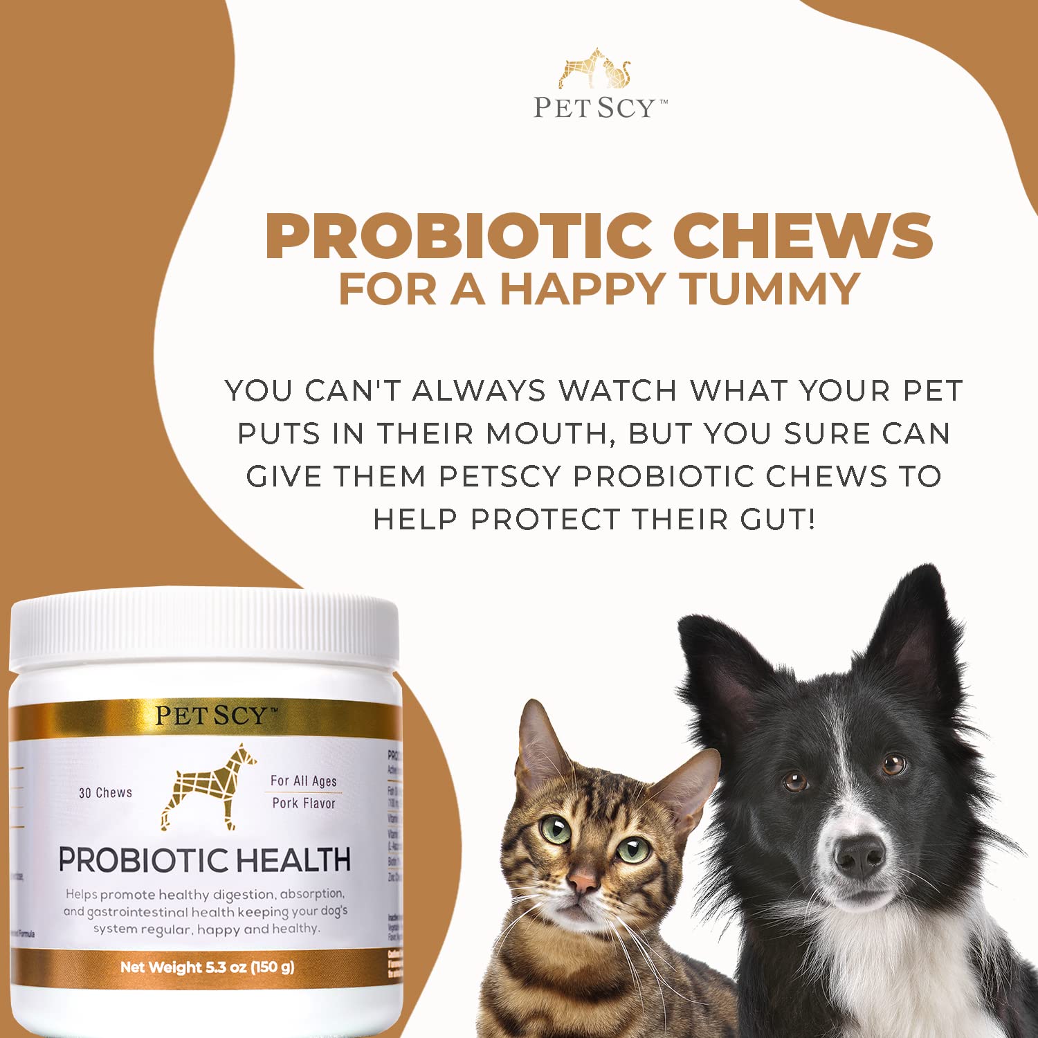PetScy – peau saine et confort cutané pour chiens.