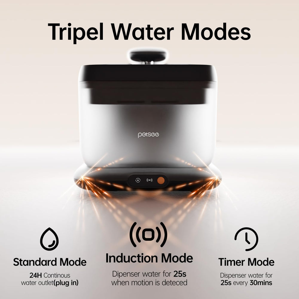 PETSEE modes Standard, Timer et Induction pour dispense adaptable