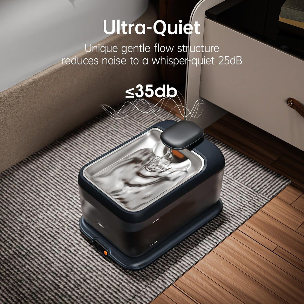 PETSEE plateau en acier inox pour nettoyage facile