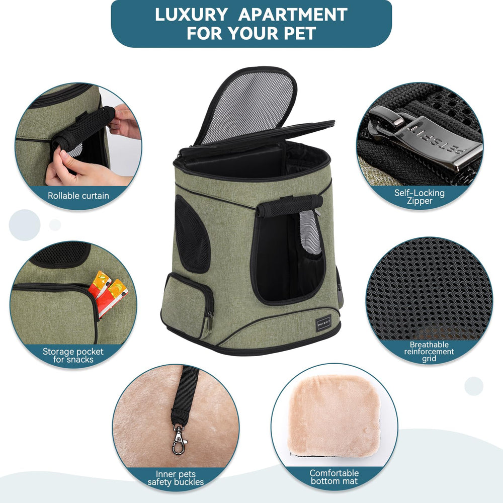 Petsfit quatre fenêtres maillées assurent air frais et visibilité.