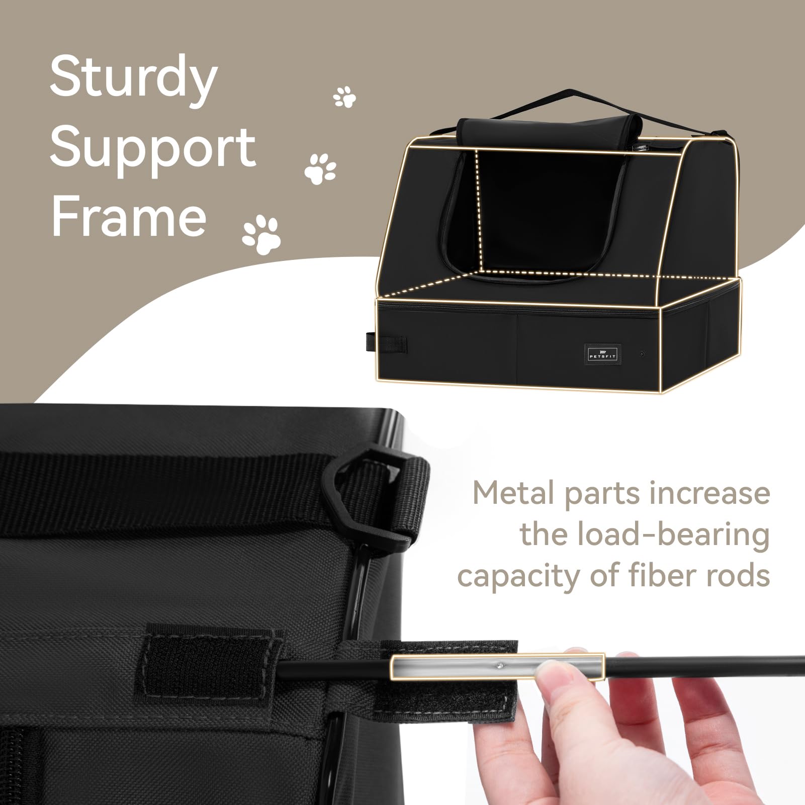 Petsfit armature-support durable, garde la forme même lors du creusement.