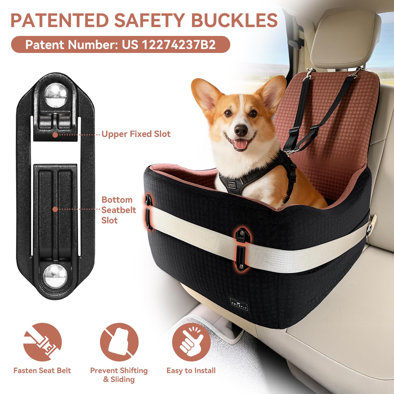 PETSFIT – Coussin double-face lavable offrant confort en toutes saisons.
