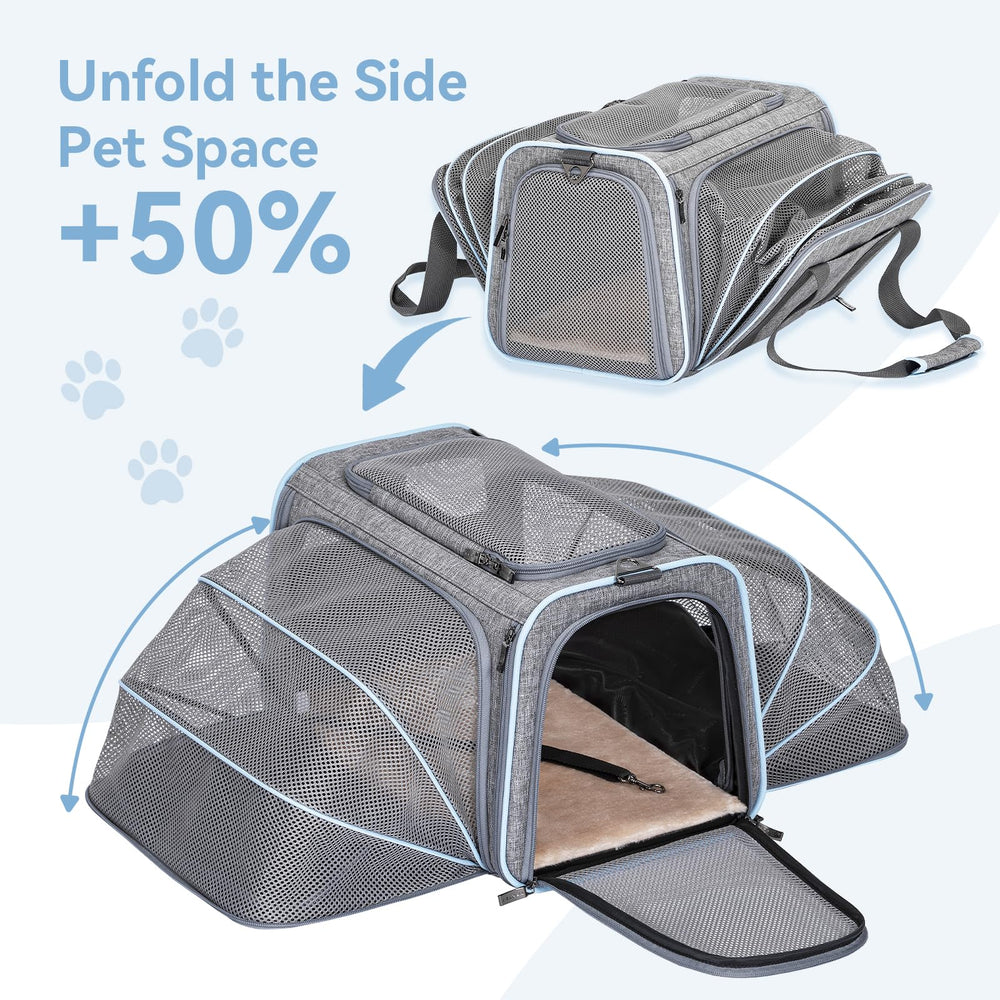 Petsfit fenêtres ventilées en mesh assurant une bonne aération.