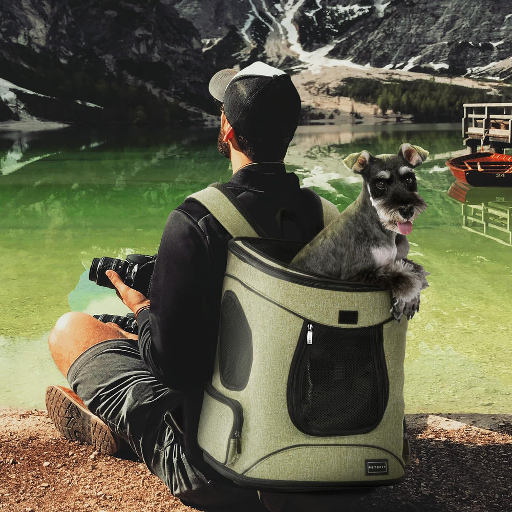 Petsfit fermeture sécurisée et harnais intérieur pour éviter les fuites.
