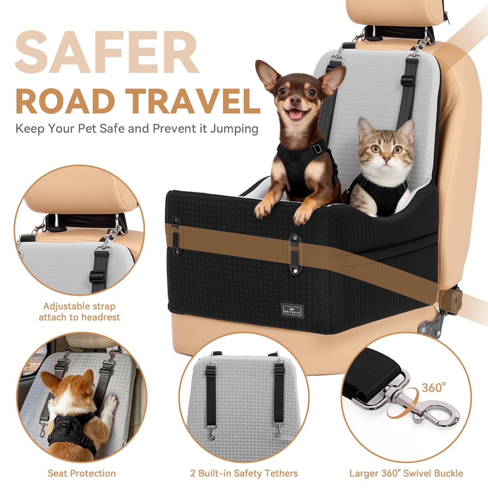 Petsfit installation rapide et compatible avec différents véhicules
