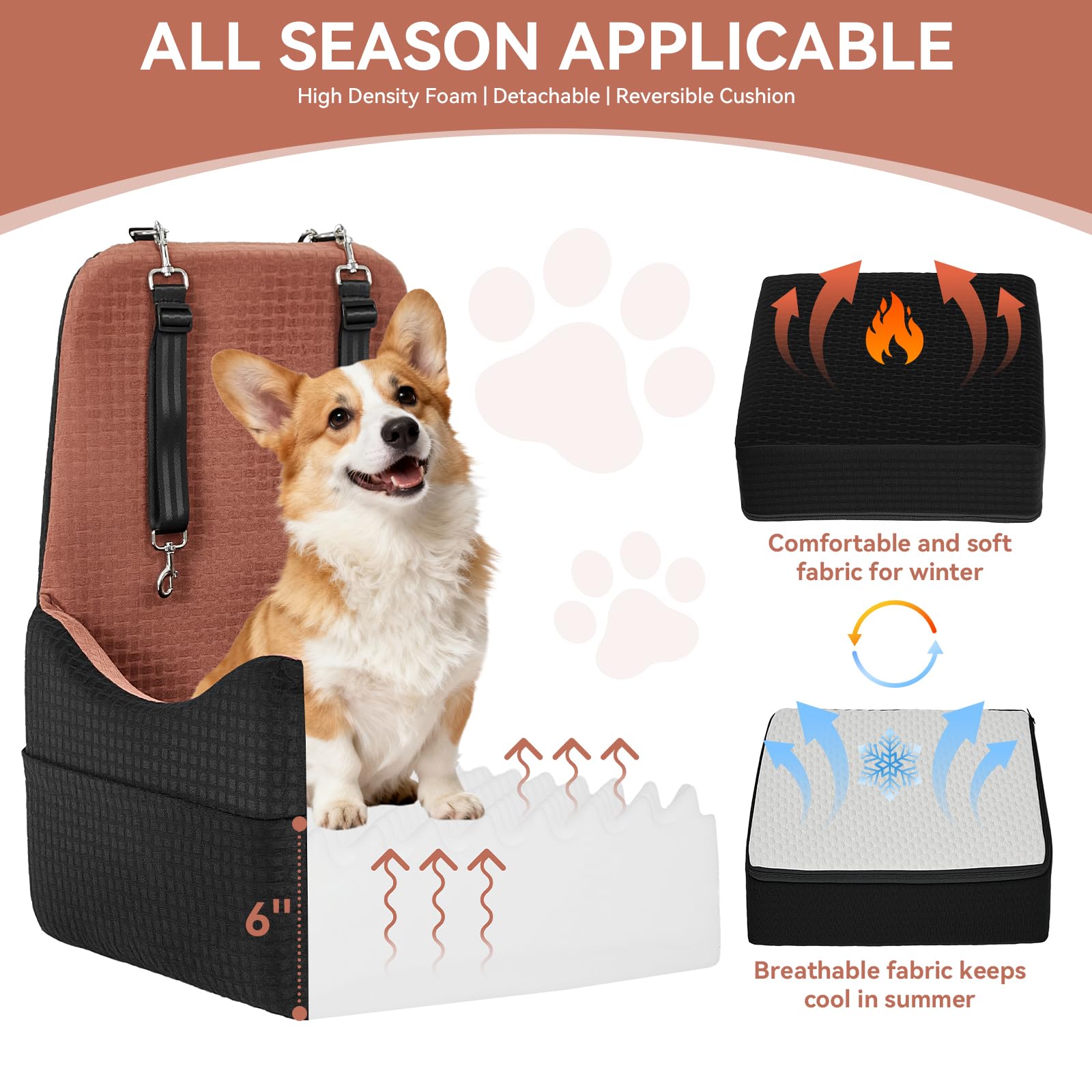 PETSFIT – Mousse orthopédique de 6 pouces pour un soutien confortable.