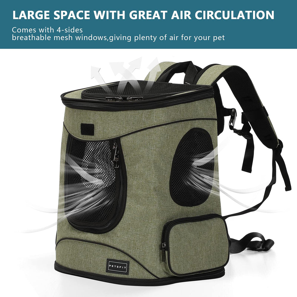 Petsfit poches externes pratiques pour ranger nourriture et accessoires.