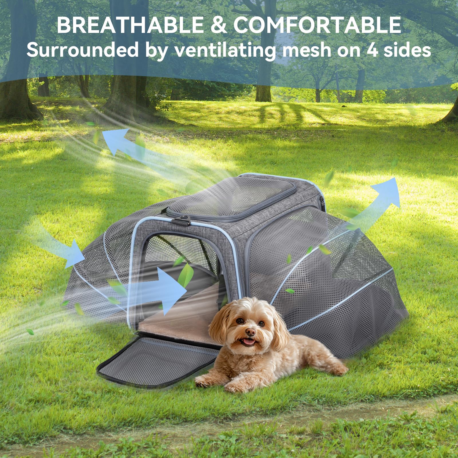 Petsfit poche de rangement latérale, rangement pratique en voyage.
