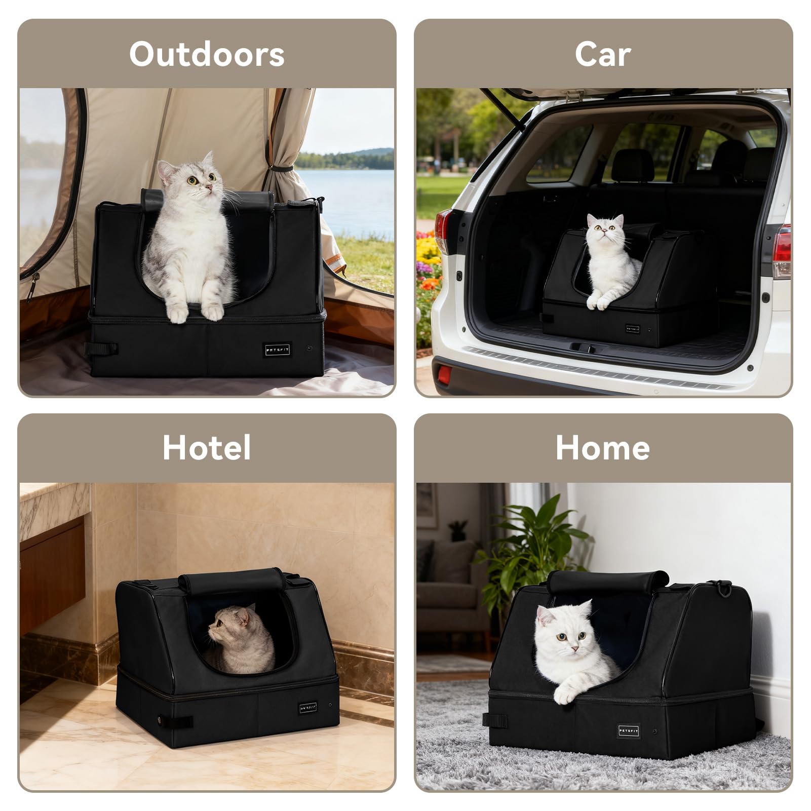 Petsfit poignée supérieure, transport facile et pratique.