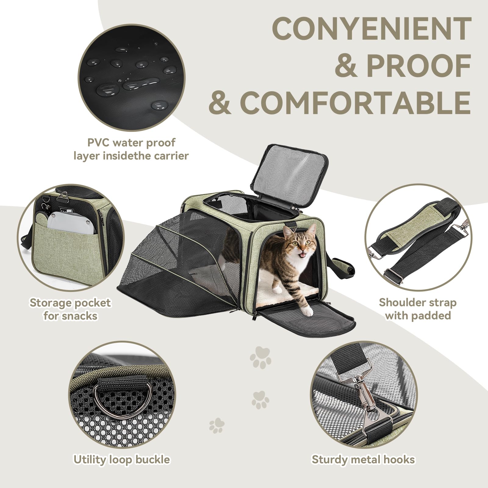 Structure métallique Petsfit, stabilité renforcée pour les voyages.