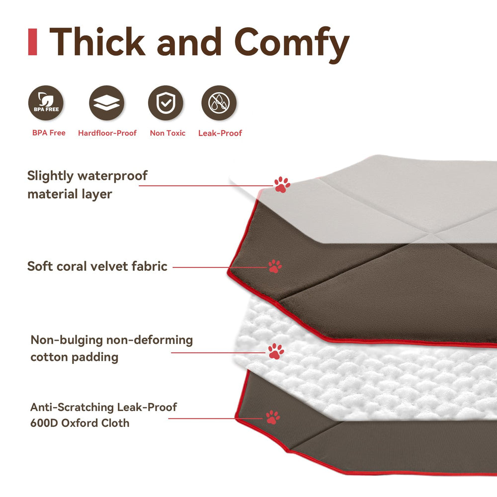 PETSFIT tapis pliable – rangement compact et transport facilité.