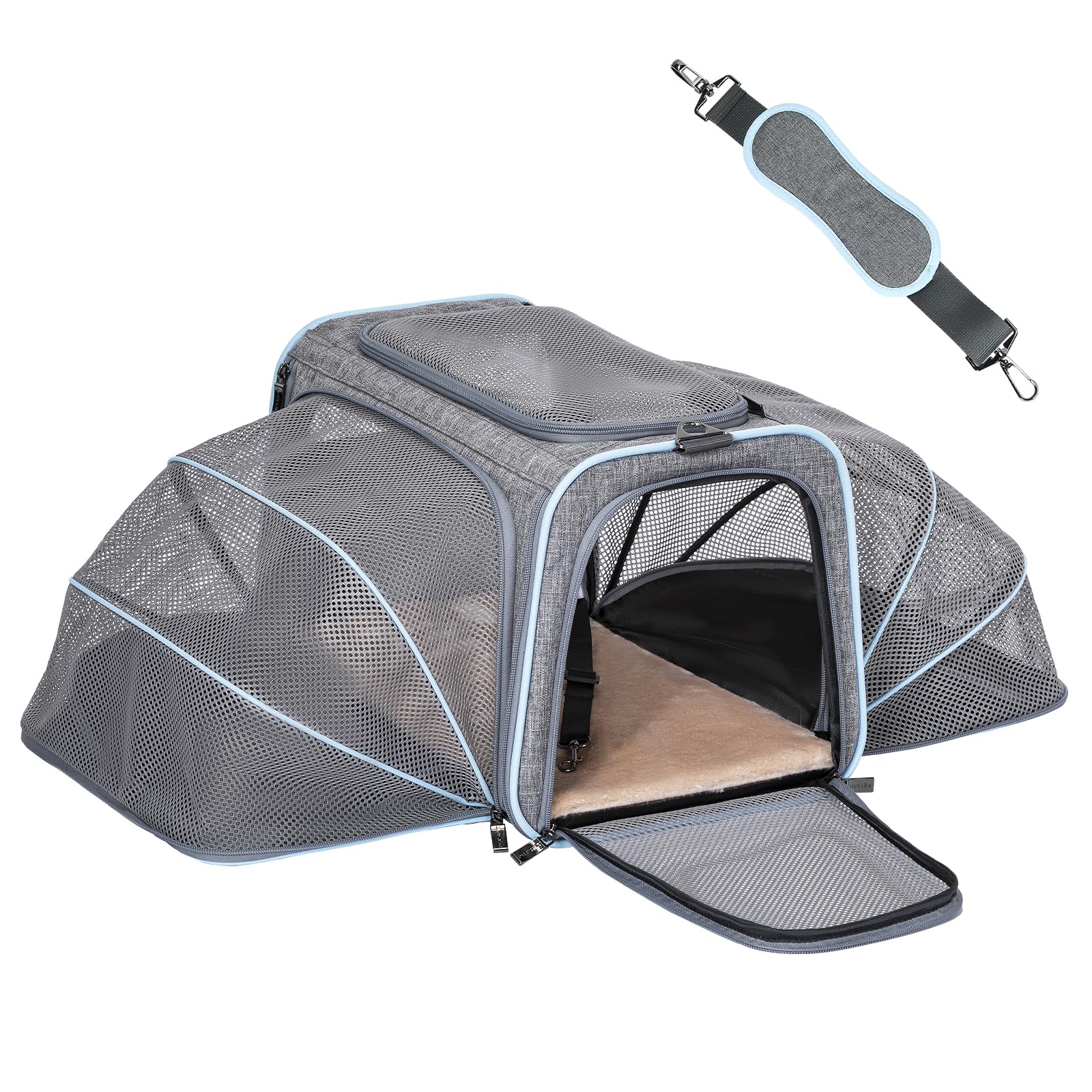 Petsfit tissu lavable et entretien facile après voyage.