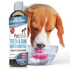 PetSilver: bouteille additif eau dentaire pour chiens et chats, haleine fraîche.
