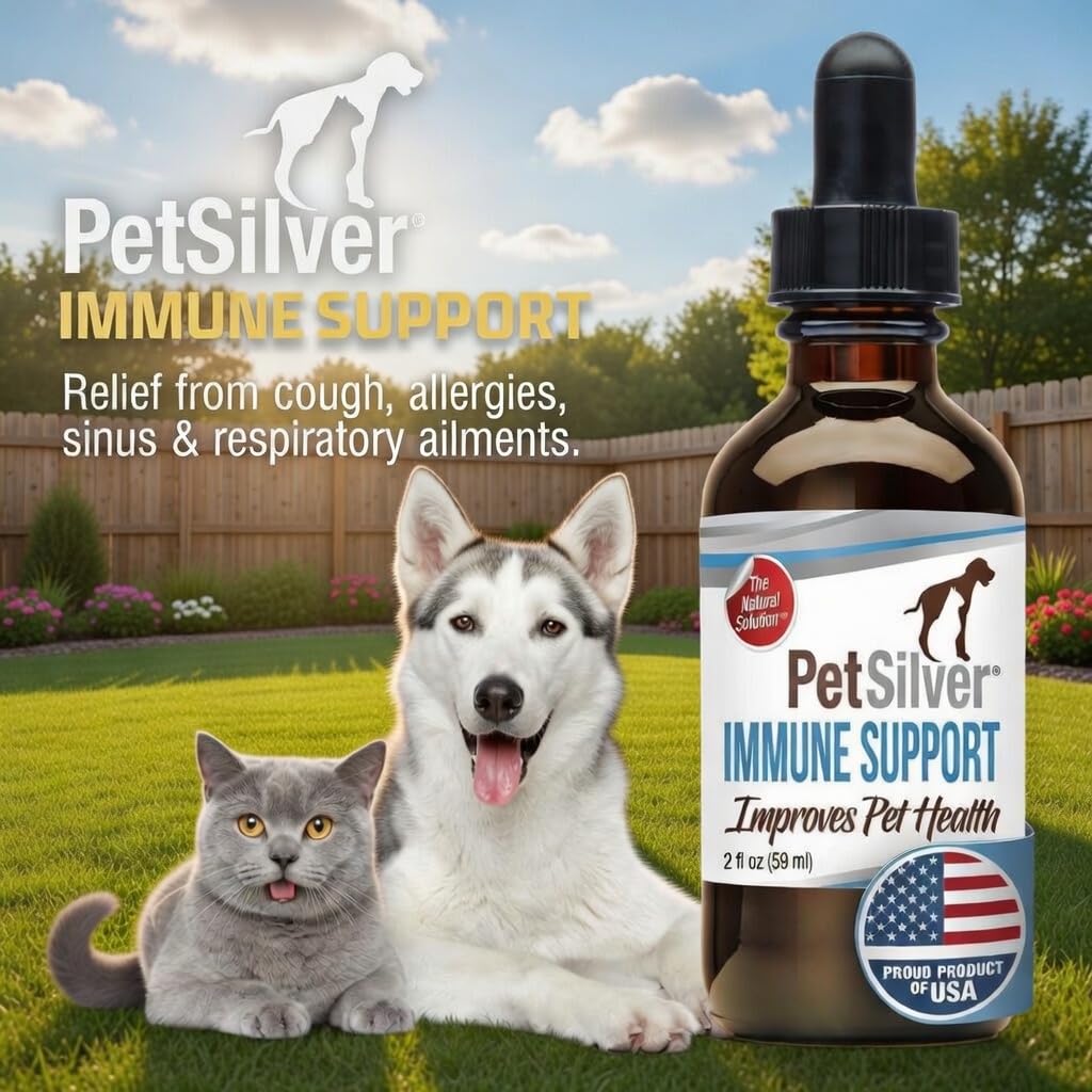 PetSilver Immunité: produit fabriqué aux États‑Unis pour des normes de qualité