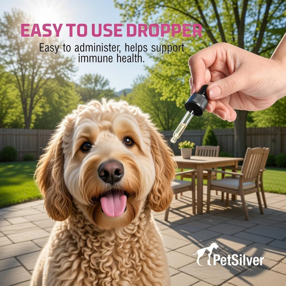 PetSilver Immunité: gouttes d'application directe facilitant l'administration