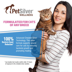 PetSilver Wound & Skin Spray – soin doux du visage et des oreilles du chat.