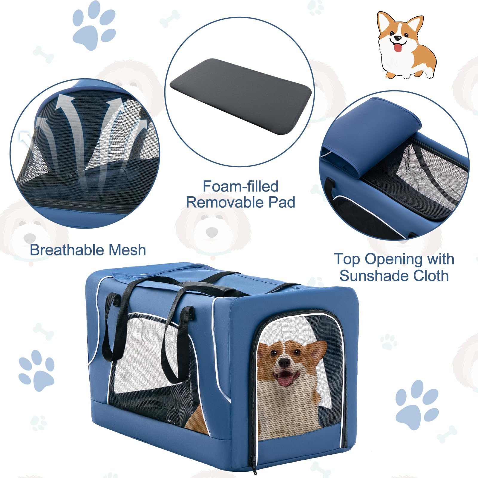 PETSITE Quatre roues lisses — glisse en douceur sur tous les terrains.