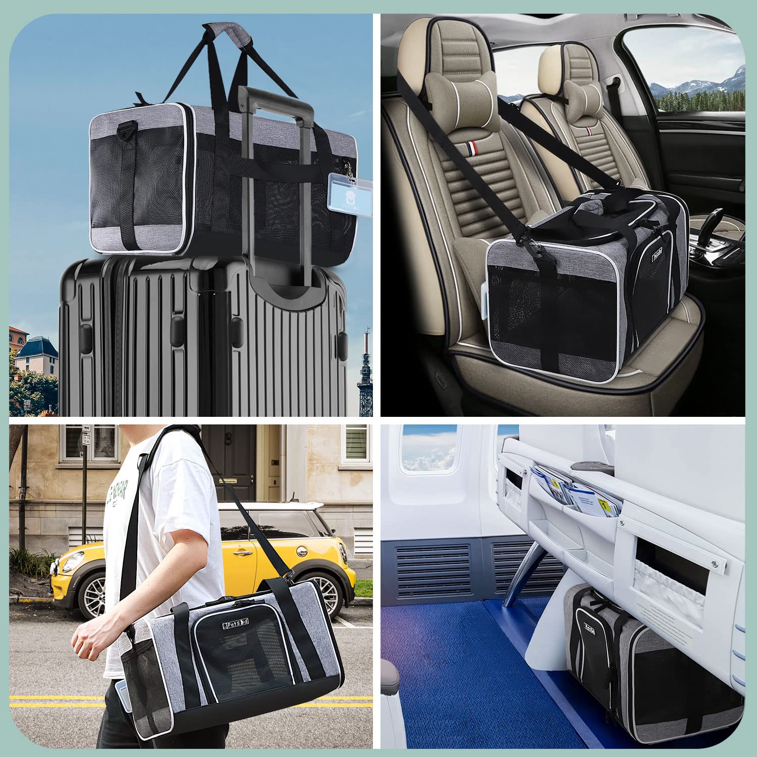 Garantie durable Petskd: assurance et longévité pour le porté voyage.