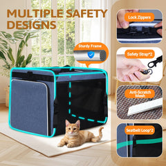 Petskd grilles-mesh-respirantes-haut-et-cotes: aération optimale pour le confort du chat