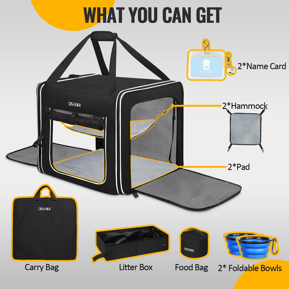 Petskd litière intégrée 16x10x4, solution pratique en voyage.