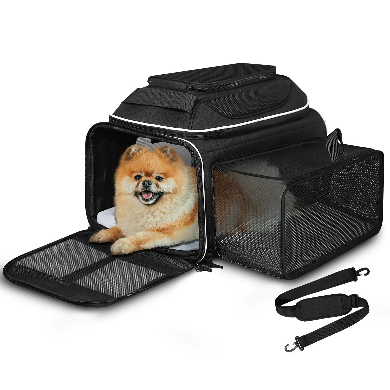 Porteur Petskd extensible sous siege Alaska: ideal pour voyage en cabine.