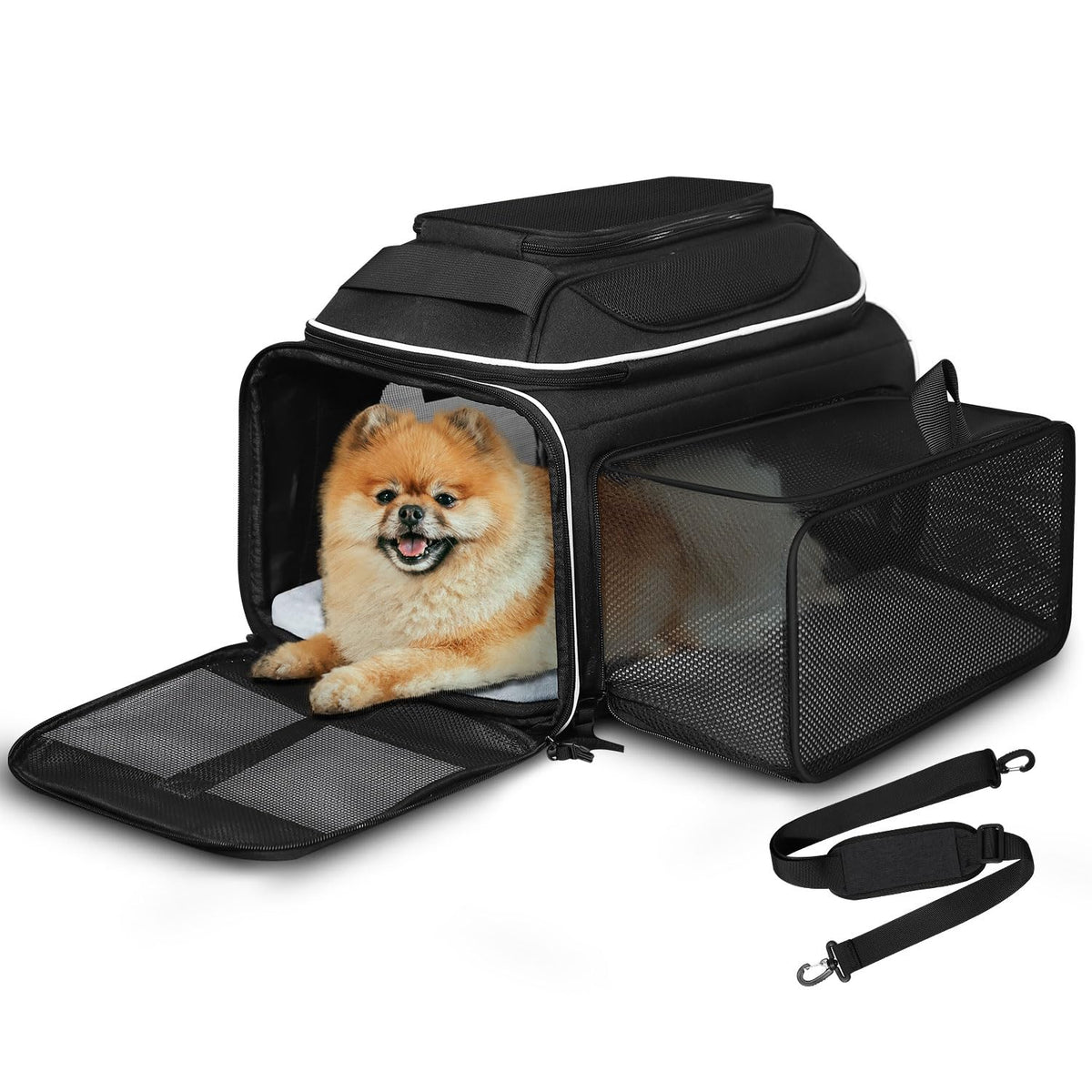 Porteur Petskd extensible sous siege Alaska: ideal pour voyage en cabine.