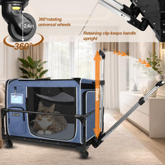 Petskd roues 360° pour déplacement fluide en voiture