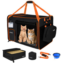 Petskd sac-chat XL intérieur spacieux offrant espace pour plusieurs chats et repos confortable.