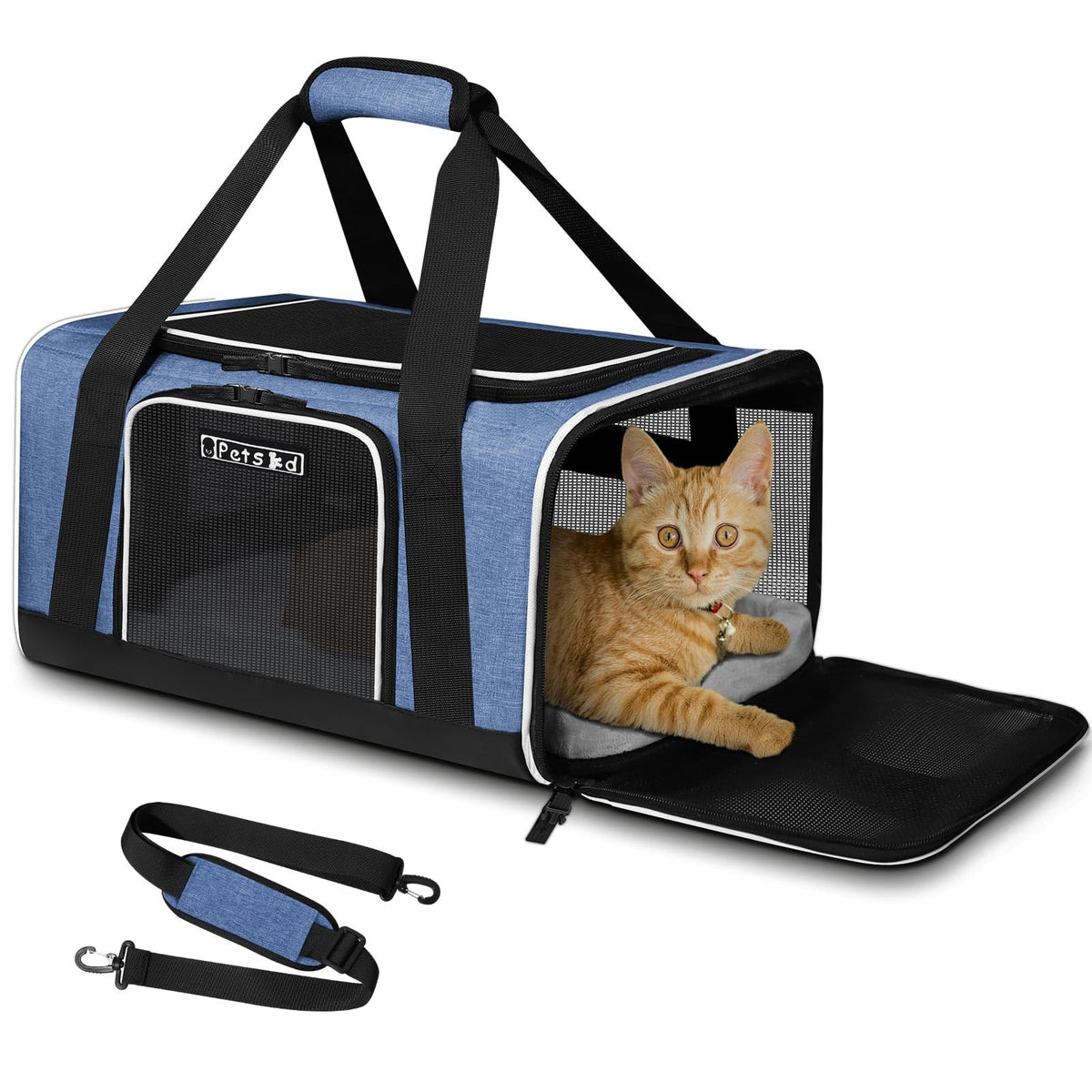 Petskd sac porte animaux 18x13 sous-siège prêt pour cabine