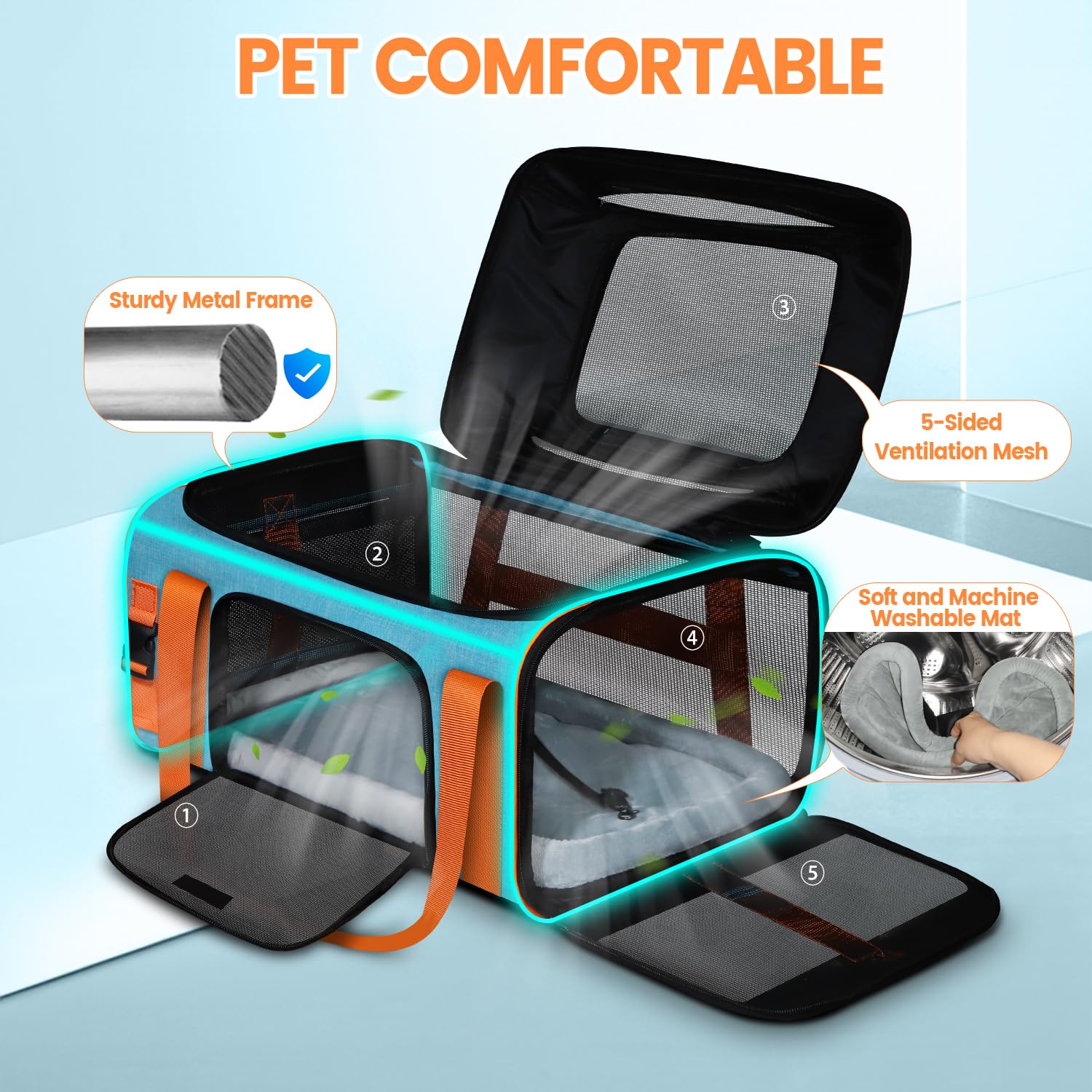 Petskd structure extensible offrant un espace additionnel.