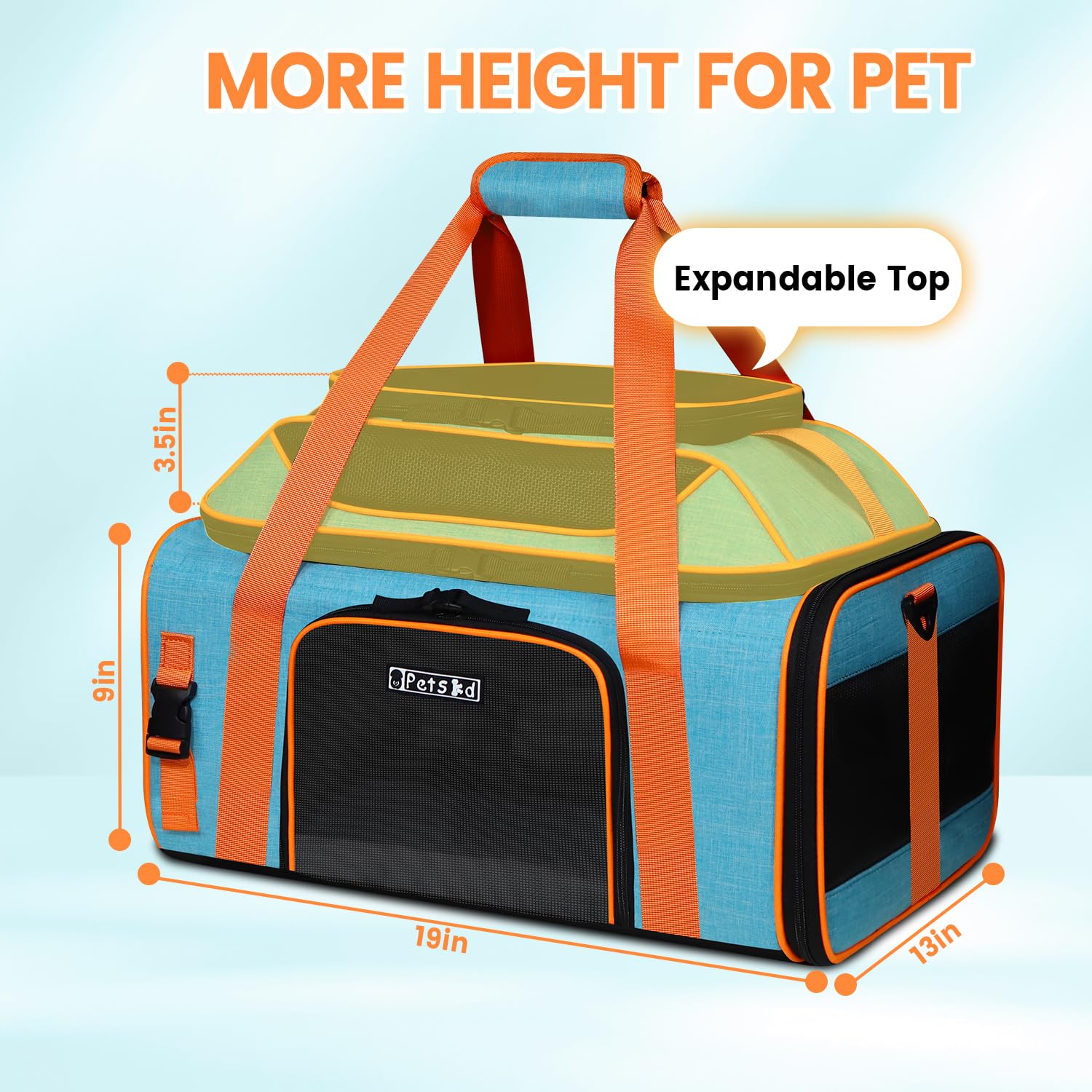 Petskd transport petit animal roulant sous siège, pratique pour voyager en avion.
