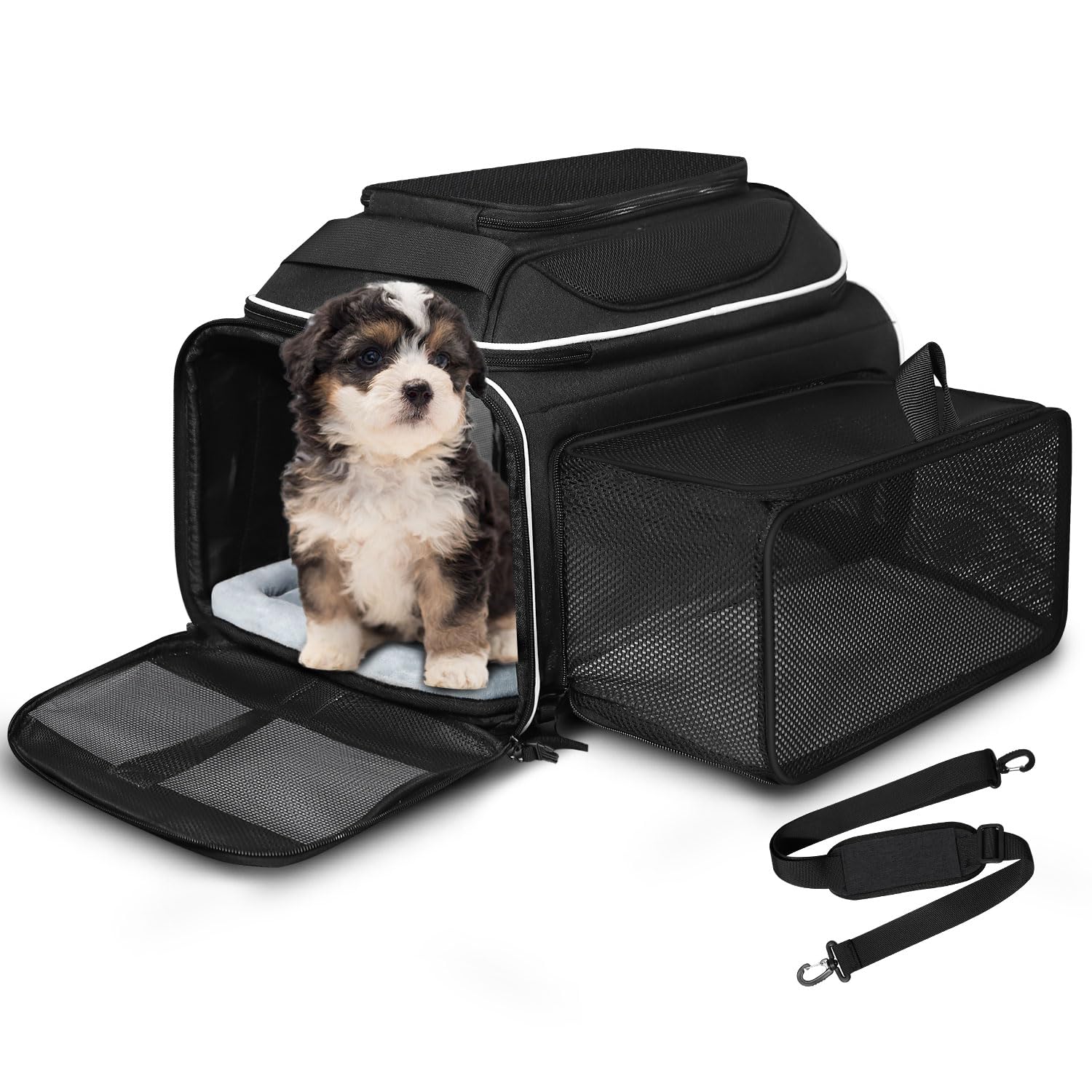 Transporteur Petskd sous-siège, idéal pour voyage en cabine et proximité avec votre animal.