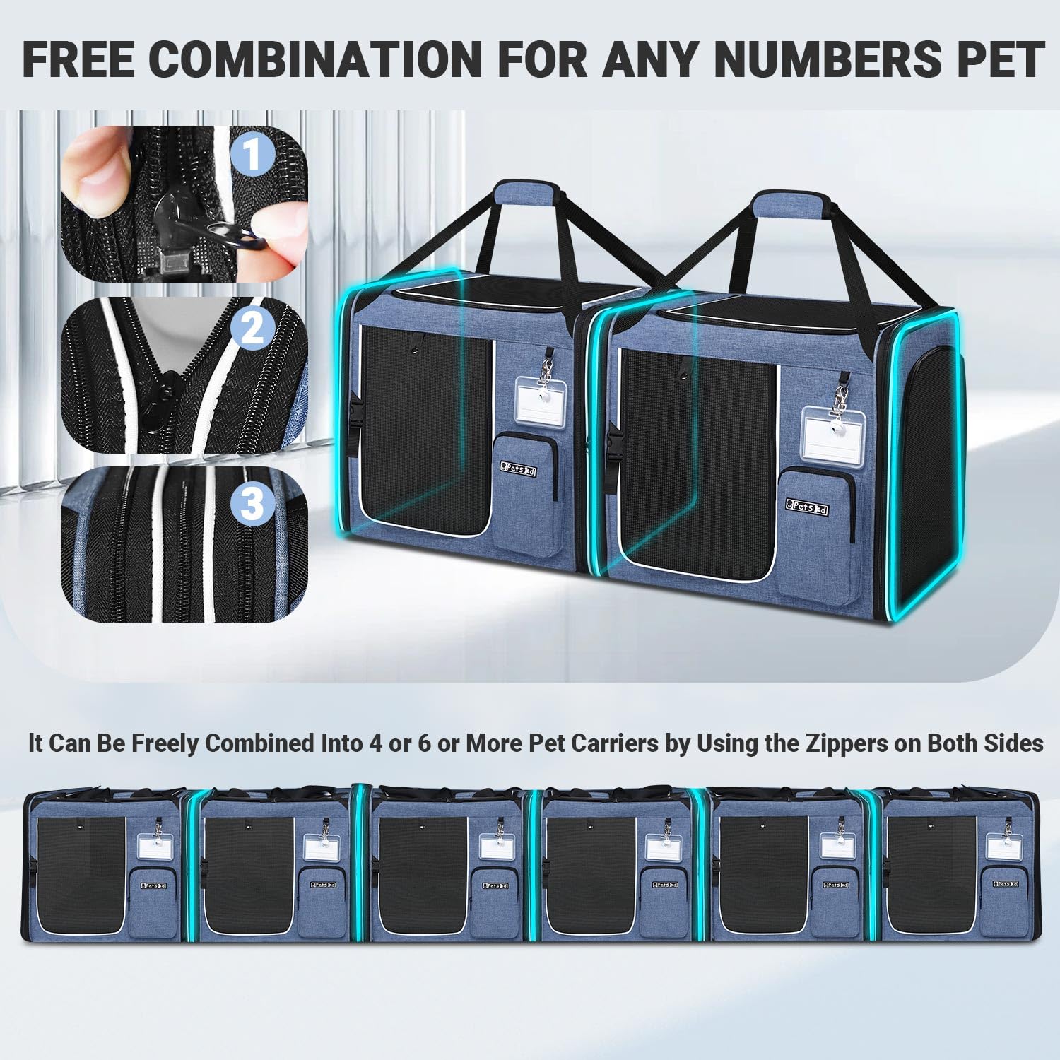 Petskd ventilation par mesh sur cinq faces assure une circulation d air.