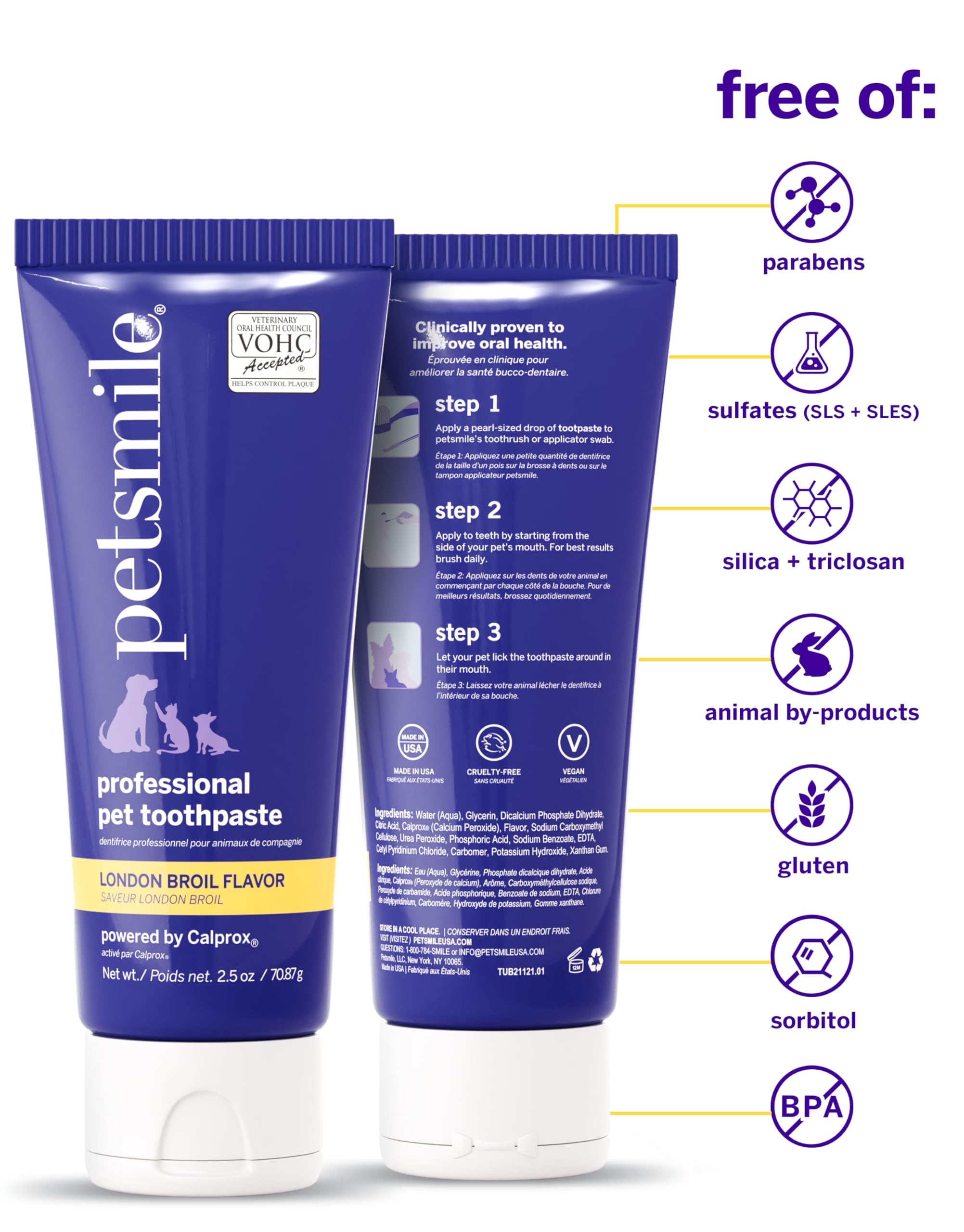 petsmile-gout-plaisant-pour animaux facilite l’acceptation.