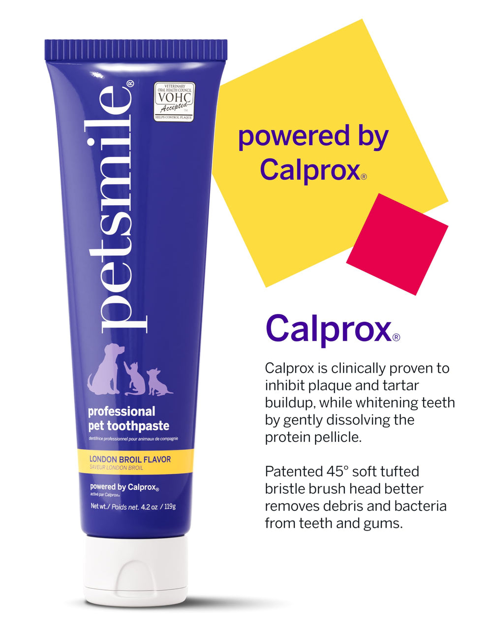 Petsmile ingrédients humains pour dentifrice animal, sécurité et fiabilité.