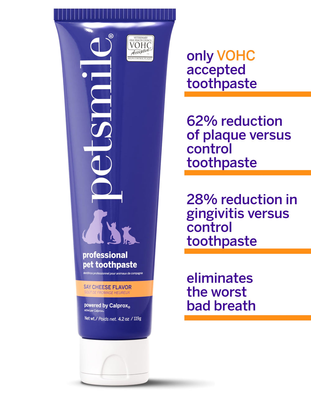 Petsmile sourire frais des animaux après utilisation.