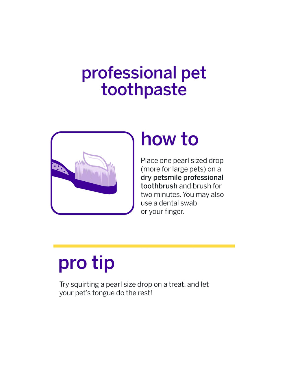 petsmile-usage-quotidien-pour-chiens-et-chats, pratique et rapide.