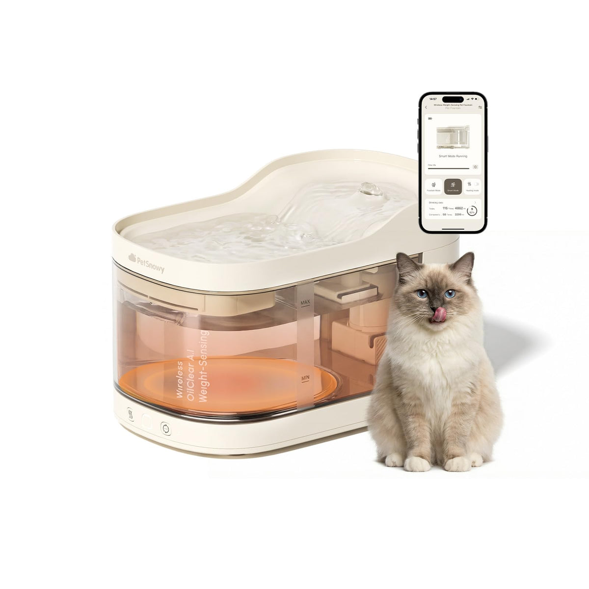 PetSnowy OilClear AI: pompe sans-fil facilitant l’accès à l’eau pour votre animal