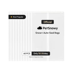 PetSnowy sacs-litiere-bac-automatique-ouverte, pratique pour changement rapide et propre.