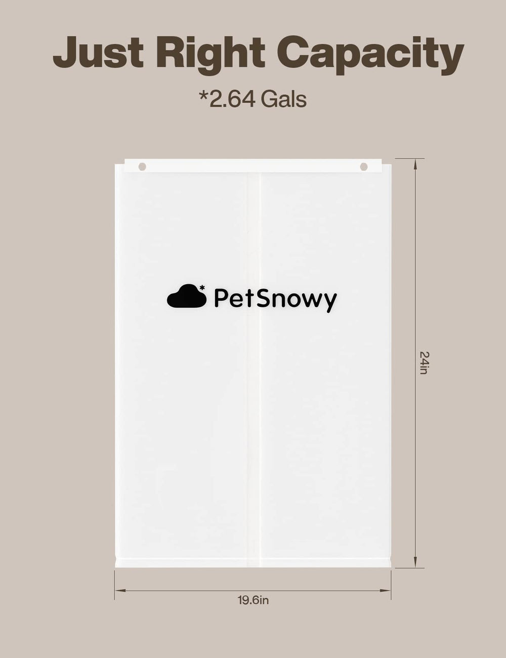 PetSnowy sacs-litiere-capacite-contenant, adapté à diverses quantités de déchets.