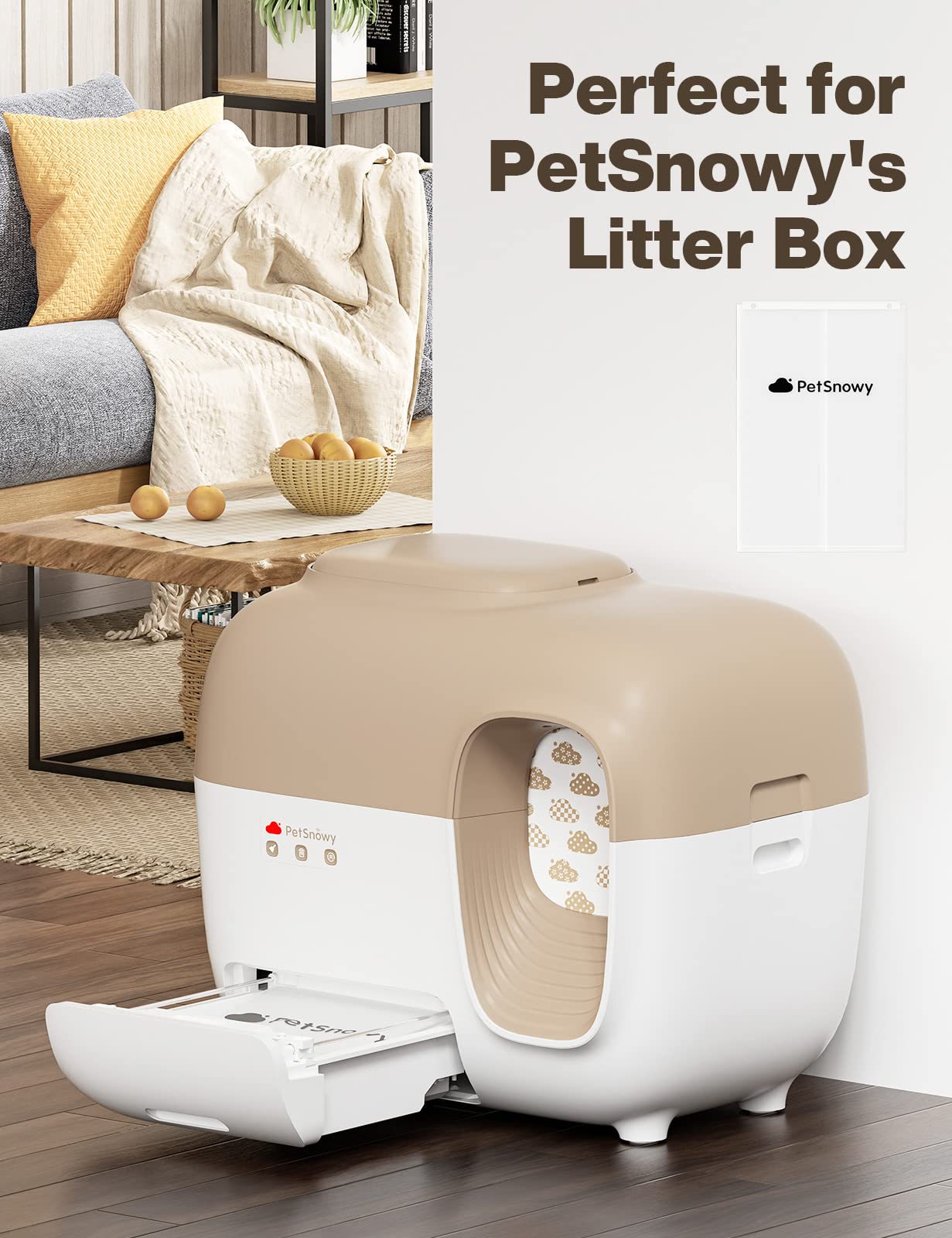 PetSnowy sacs-litiere-usage-rapide-remplacement, simplifie la routine quotidienne.