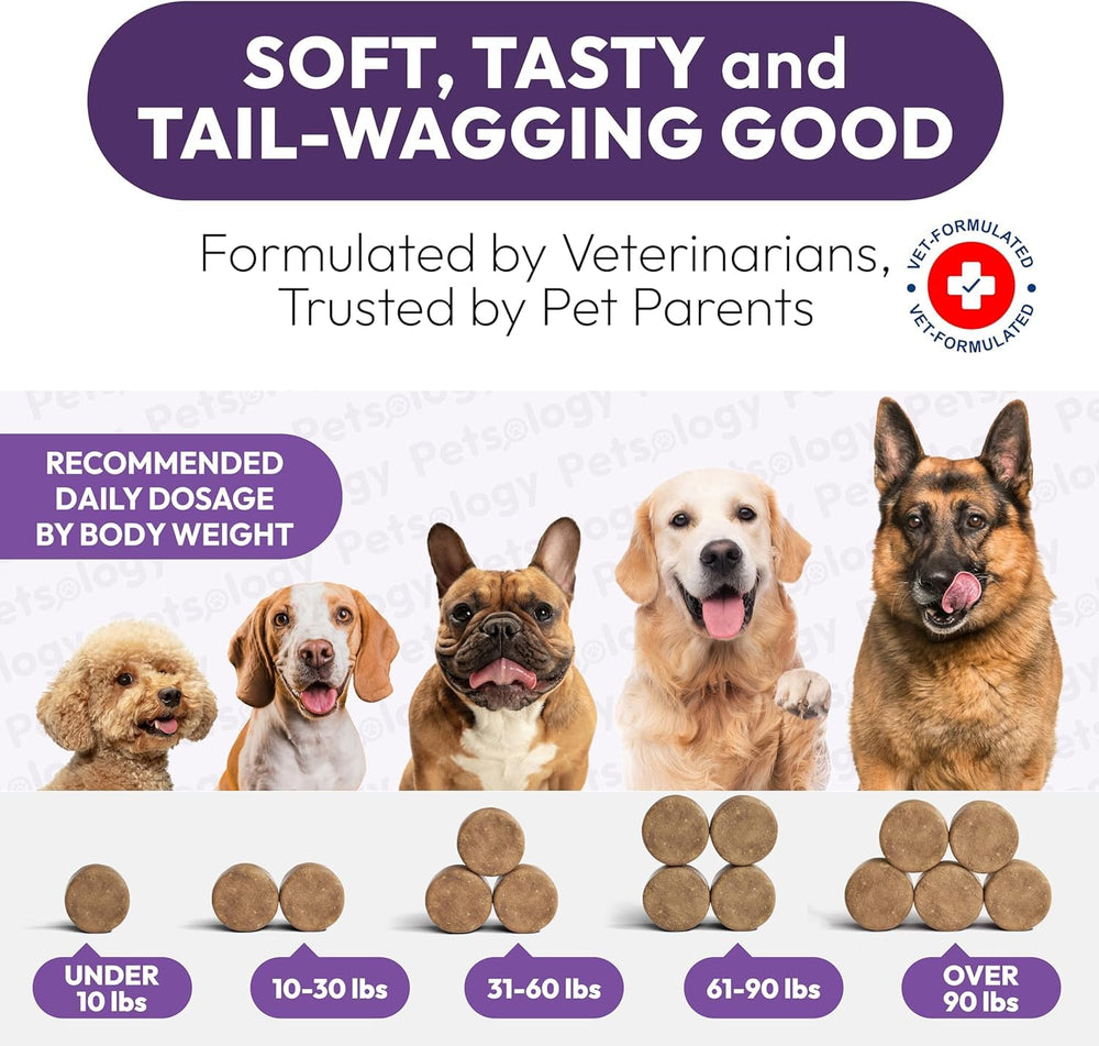 Petsology Chien Multivitamine : formulation conçue par des vétérinaires.