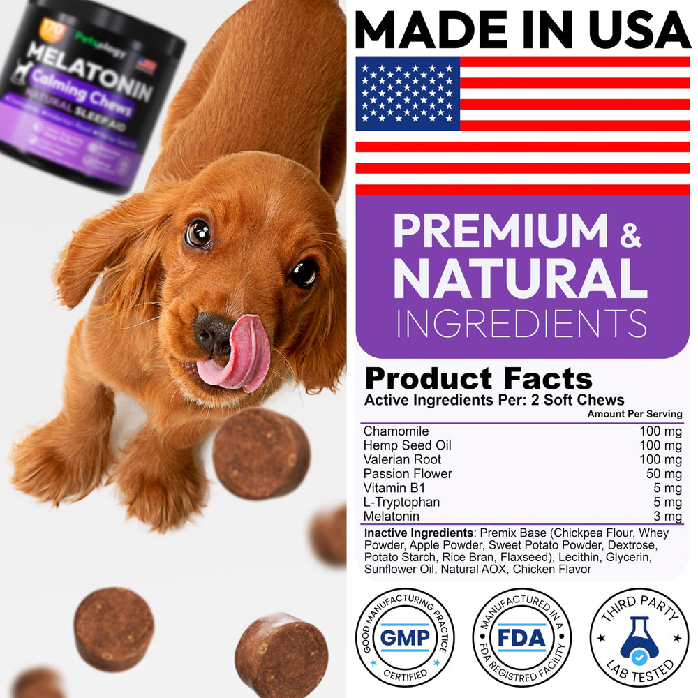 Petsology Mélatonine pour chien – fabriqué aux États-Unis