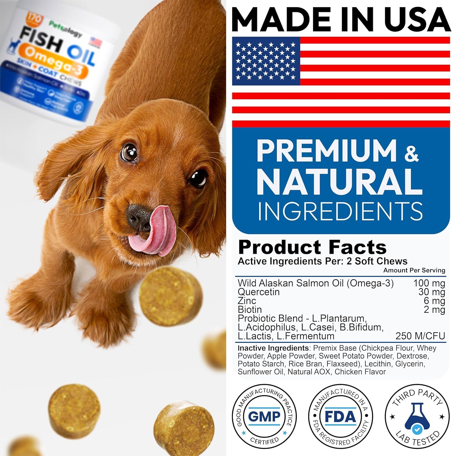 Petsology Omega-3 pour chien – absorption supérieure grâce à la formule premium.
