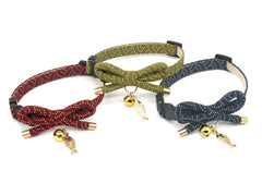 PetSoKoo collier chat charme poisson, accessoire mignon qui attire l'attention.