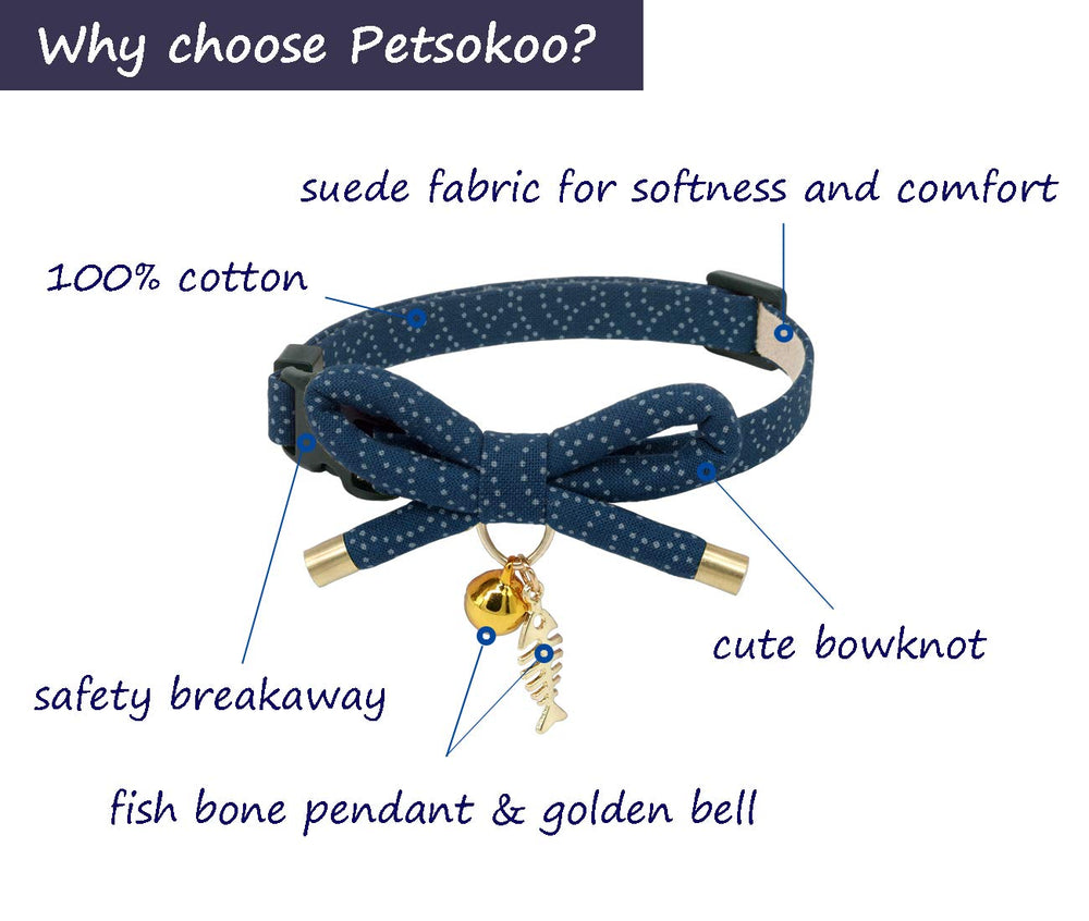 PetSoKoo collier chat charme-poisson, allure unique et visibilité.