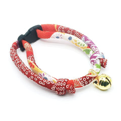 PetSoKoo collier chat imprime kimono japonais: design distinctif et facile à repérer.